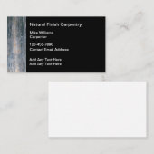 Dienstleistungen der Holzbearbeitung Visitenkarte (Vorne/Hinten)