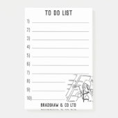 Dienstleistungen der Holzbehandlung zur Personalis Post-it Klebezettel (Vorderseite)