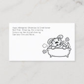 Dienstleistungen der Kindererziehung  Visitenkarte (Rückseite)