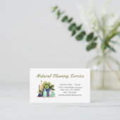 Dienstleistungen der Reinigung von natürlichen Häu Visitenkarte (Stehend Vorderseite)