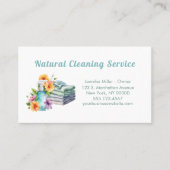 Dienstleistungen der Reinigung von natürlichen Häu Visitenkarte (Vorderseite)