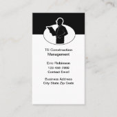 Dienstleistungen des Baumanagements Visitenkarte (Vorderseite)