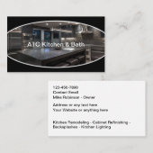 Dienstleistungen des Küchen- und Badegewerbes Visitenkarte (Vorne/Hinten)