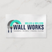 Dienstleistungen des Plasterings und Malens Visitenkarte (Vorderseite)