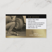 Dienstleistungen für den Reifenspeicher | Car Part Visitenkarte (Rückseite)