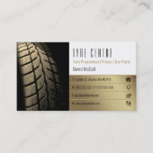 Dienstleistungen für den Reifenspeicher | Car Part Visitenkarte (Vorderseite)