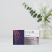 Dienstleistungen für den Reifenspeicher | Fahrzeug Visitenkarte (Stehend Vorderseite)