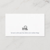 Dienstleistungen für den Reihenhandel | Fahrzeugte Visitenkarte (Rückseite)