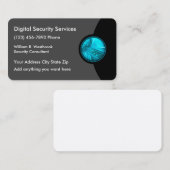 Dienstleistungen für digitale Unternehmenssicherhe Visitenkarte (Vorne/Hinten)