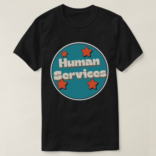 Dienstleistungen für Menschen T-Shirt (Design vorne)