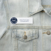 Dienstleistungen für Unternehmen und Markenlogos h Namensschild (Beispiel)