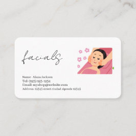 Dienstleistungen im Bereich der kosmetischen Diens Visitenkarte