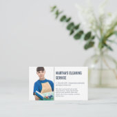 Dienstleistungen im Haus | Haushaltshilfe Visitenkarte (Stehend Vorderseite)