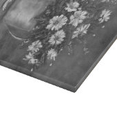 "DIENSTLEISTUNGEN IN BLAUEN PITCHER" SCHNEIDEBRETT (Ecke)