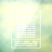 Dienstleistungen, Informationen und Logos für Unte Fensteraufkleber (Blatt 3)