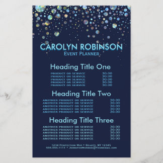 Dienstleistungen und Preise von Veranstaltungsplan