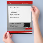 Dienstleistungen und Reparatur von Computertechnik Flyer (Hand)