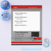 Dienstleistungen und Reparatur von Computertechnik Flyer (Einzeln)