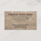 Dienstleistungen von Carriern cooler Logo-Text Visitenkarte (Rückseite)