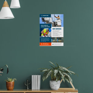 Dienstleistungen von elektrischen Unternehmern Poster