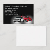 Dienstleistungen von Elektroautos Visitenkarte (Vorne/Hinten)