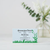 Dienstleistungen von Garten und Rasen Visitenkarte (Stehend Vorderseite)