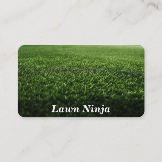 Dienstleistungen von Rasenflächen / Pflege von Yar Visitenkarte (Vorderseite)