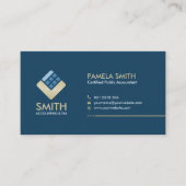 Dienstleistungen von Wirtschaftsprüfern - Indigobl Visitenkarte (Vorderseite)