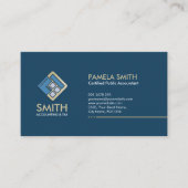 Dienstleistungen von Wirtschaftsprüfern - Indigobl Visitenkarte (Vorderseite)