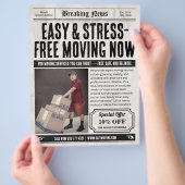 Dienstleistungen von Zeitungen, Flyern, Retro-Verp Flyer (Hand)