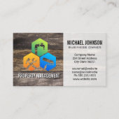 Dienstleistungen von Zimmermannschaften | Holz Visitenkarte (Vorderseite)