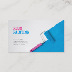 Dienstleistungsunternehmenkarte malen und visitenkarte