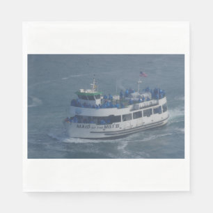 Dienstmädchen des Nebels auf dem Niagara-Fluss Serviette