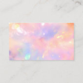 Dienstmädchen für klassische Reinigung Pink Hologr Visitenkarte (Rückseite)