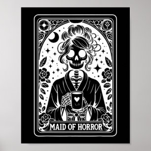Dienstmädchen Horror Tarot Card Bride Coven Gothic Poster