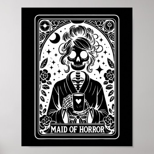 Dienstmädchen Horror Tarot Card Bride Coven Gothic Poster (Vorne)