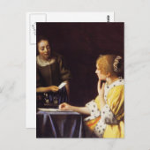 Dienstmädchen Postkarte (Vorne/Hinten)