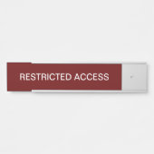 Dienststelle oder Lager - Eingeschränkte Zugänge - Türschild (Vorderseite )