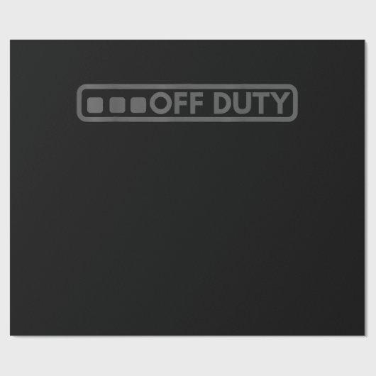 Dienststelle perfekt für die Strafverfolgung durch Geschenkpapier (Flach)