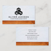 Dienstsymbole | Tischlerei | Bauunternehmer Visitenkarte (Vorne/Hinten)