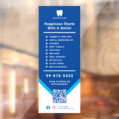 Dienstzahnarzt | QR-Code für Geschäftslogos Fensteraufkleber (Blatt 2)