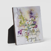 Dient dem Herrn mit Freude floral Fotoplatte (Vorderseite)