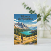 Dientes de Navarino Chile Postkarte (Stehend Vorderseite)