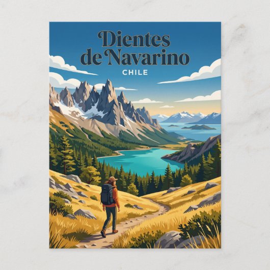 Dientes de Navarino Chile Postkarte (Vorderseite)