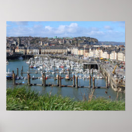 Dieppe Harbour, Normandie, Frankreich, Poster