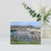 Dieppe Harbour, Normandie, Frankreich, Postkarte (Stehend Vorderseite)