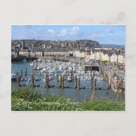 Dieppe Harbour, Normandie, Frankreich, Postkarte