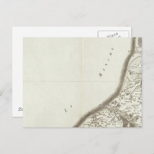 Dieppe Postkarte (Vorne/Hinten)