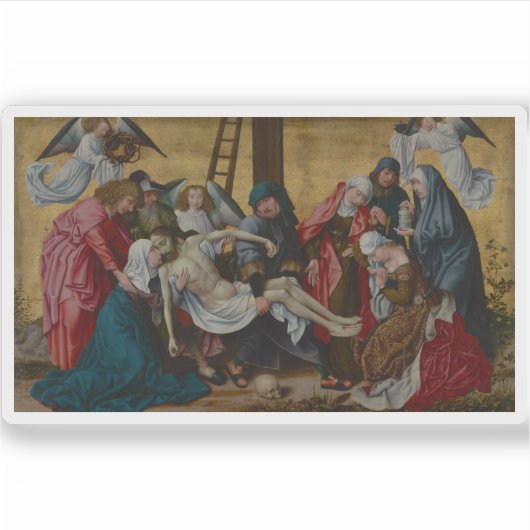 Dieric Bouts - Die Deposition Aufkleber (Vorderseite)