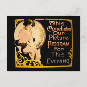 Dies beendet unser Bildprogramm - Vintage Postkarte